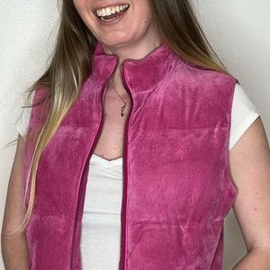 Lilly Pulitzer Pink Puffer Vest 💕❄️💘 barbie